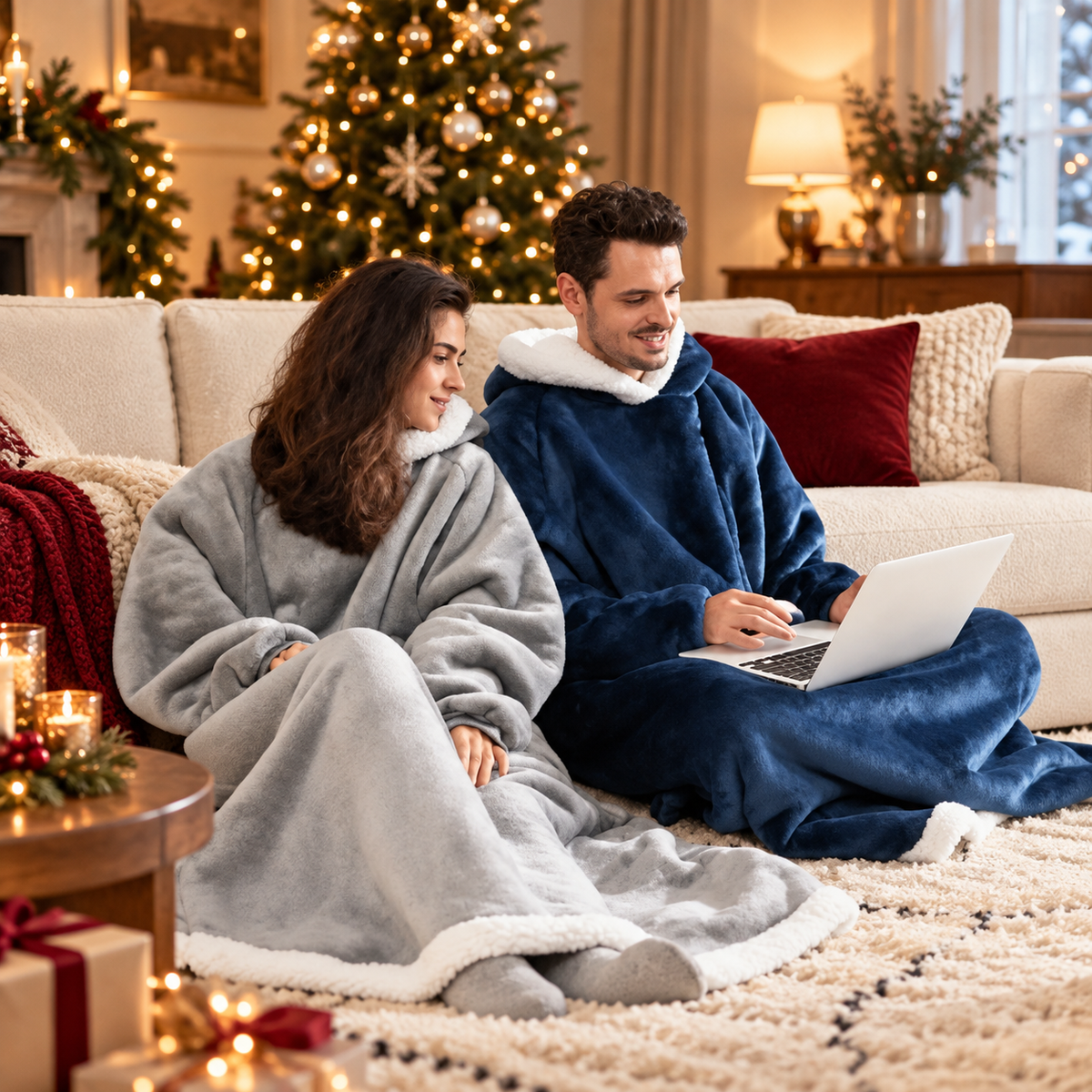 Cozy Days – Extra Long Blanket Hoodie.