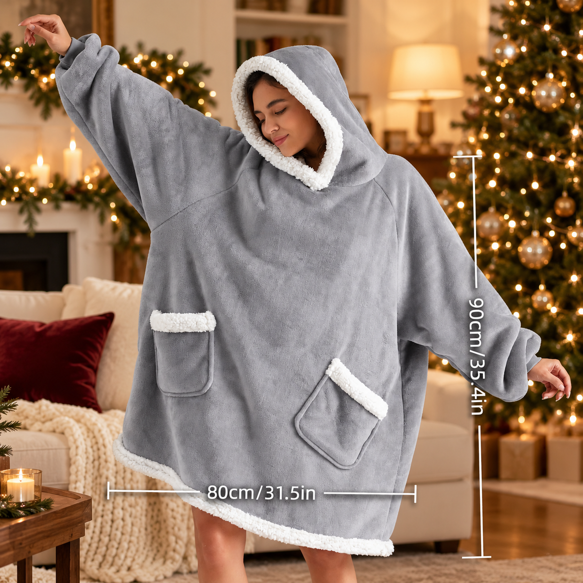 Cozy Days – Oversized Blanket Hoodie
